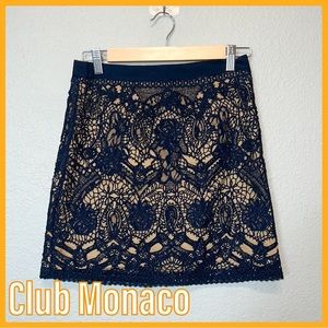 Club Monaco - Lace Detail Mini Skirt - Size 2